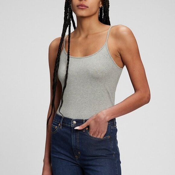 Gray Basic Cotton Camisole - Picture 1 of 6